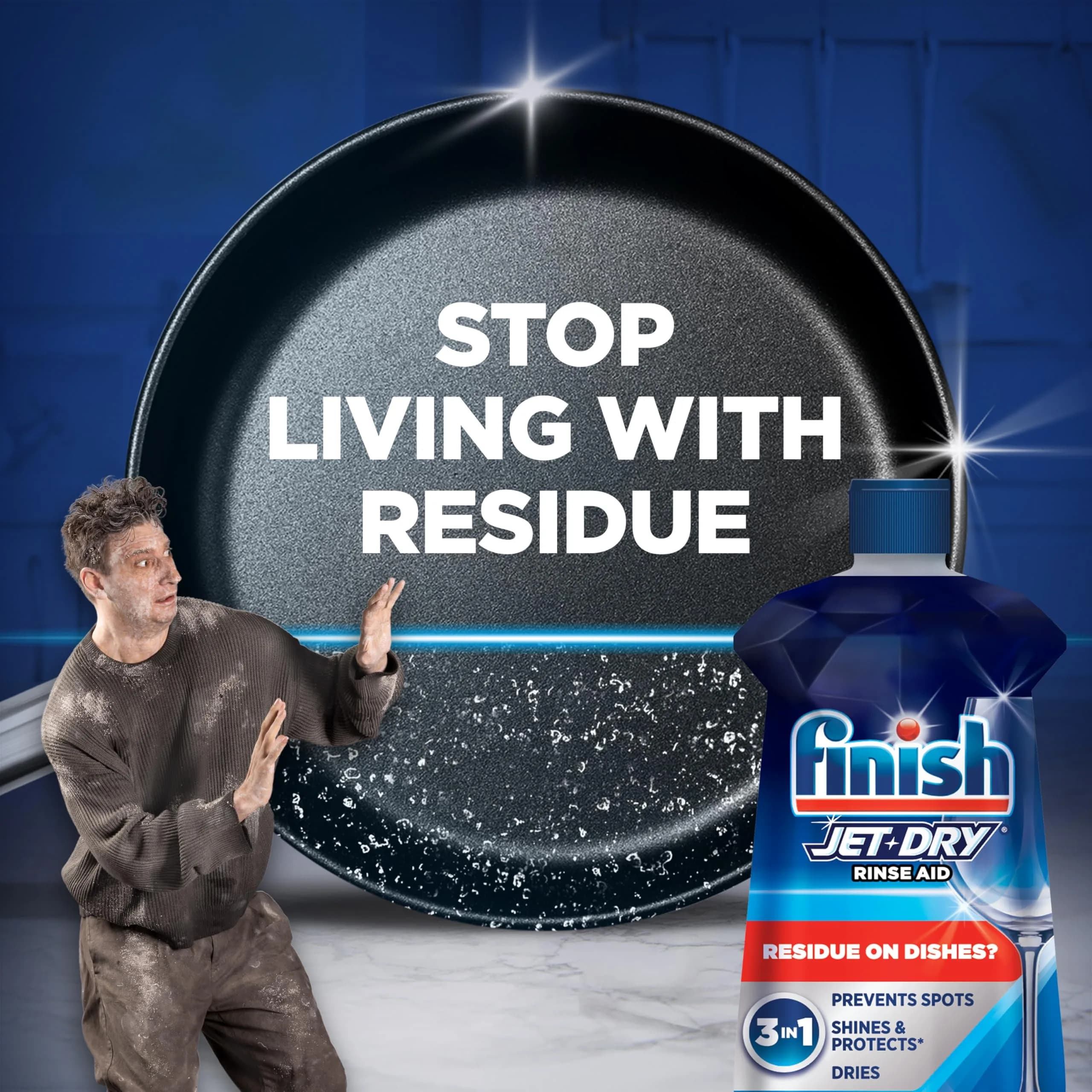 Finish Jet-Dry Dishwasher Rinse Aid Liquid, 32 oz (Pack of 2) - Prevents Spots & Residues - view 2