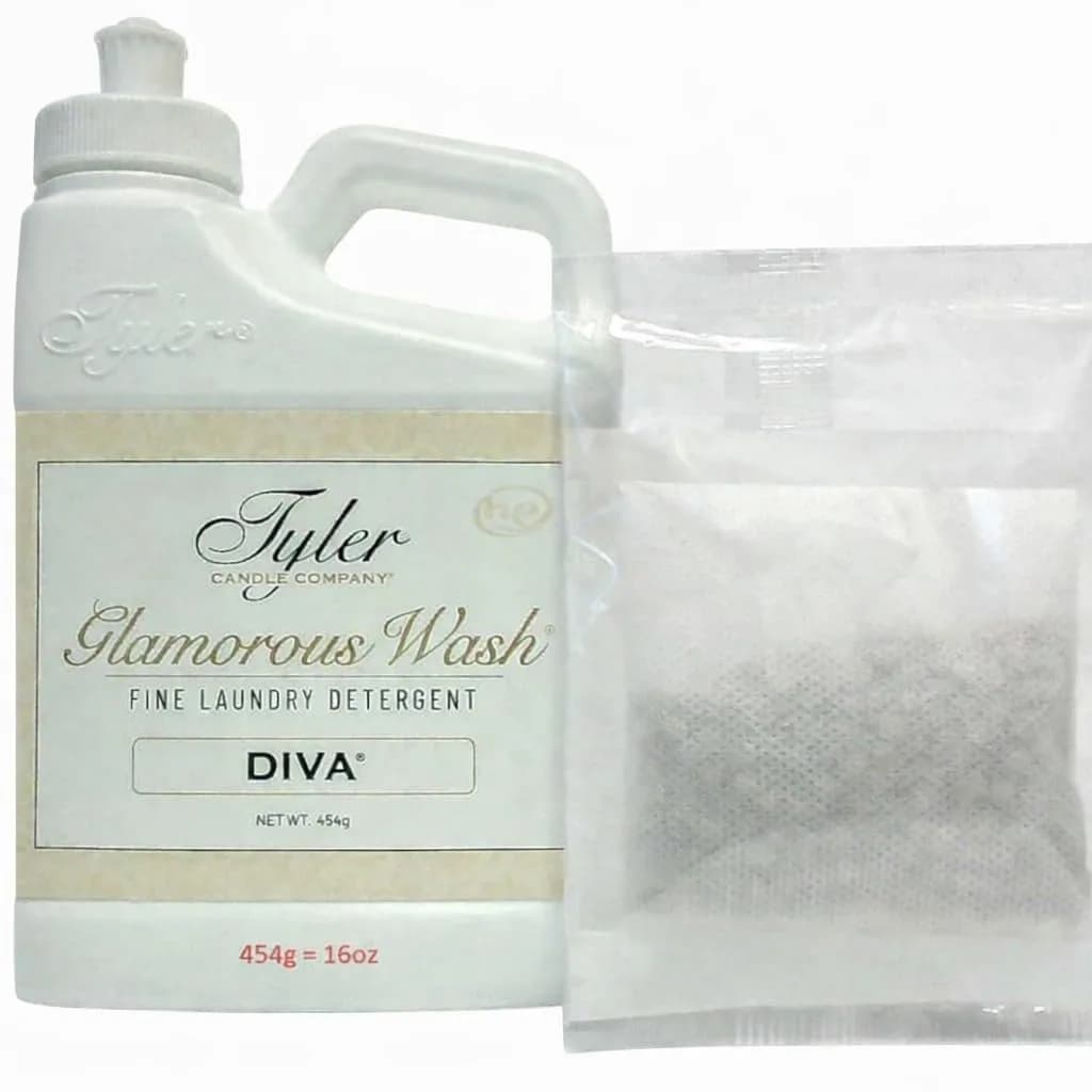 Tyler Candle Company Diva Liquid Laundry Detergent 473ml (16 Fl Oz) | Fragrance Focused Wash