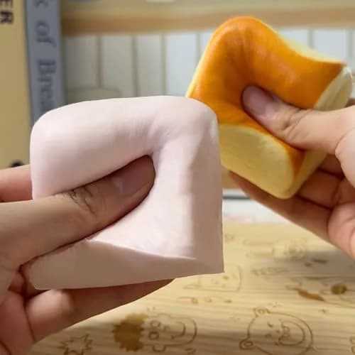 Generic Dumpling Squishy Stress Balls 2-Pack | Slow Rising, Non-Toxic, PU Material thumbnail 4