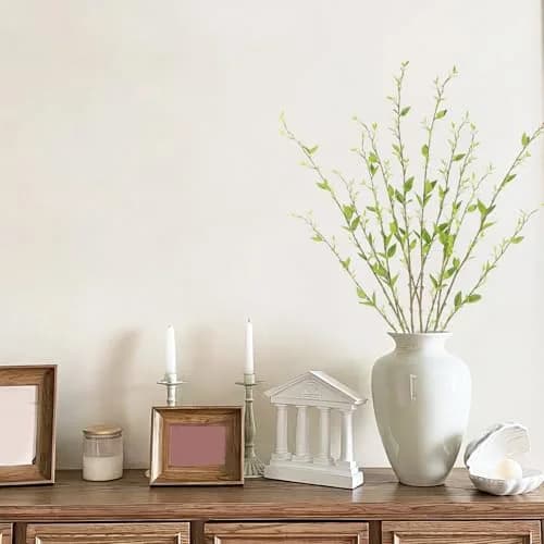 ACRYCS Artificial Branches with Leaves Green 37" (94cm) Faux Greenery Stems, Pack of 4 | Realistic Silk Foliage for Tall Vases thumbnail 3