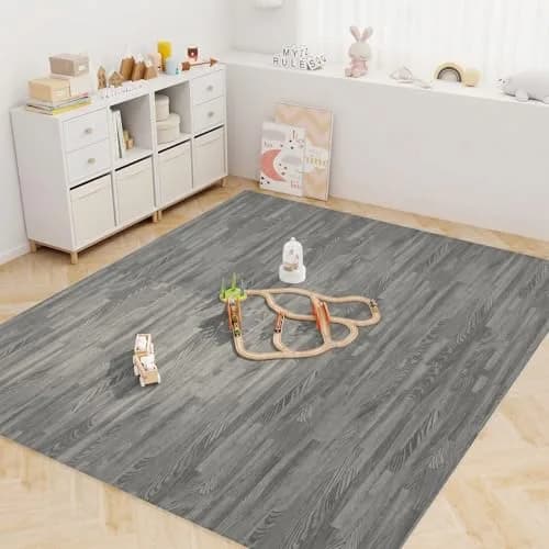 HAPPYGRILL Interlocking Wood Grain EVA Foam Floor Tiles | 25 PCS, 100 Sq. Ft, Anti-Slip, 0.4" Thick thumbnail 9