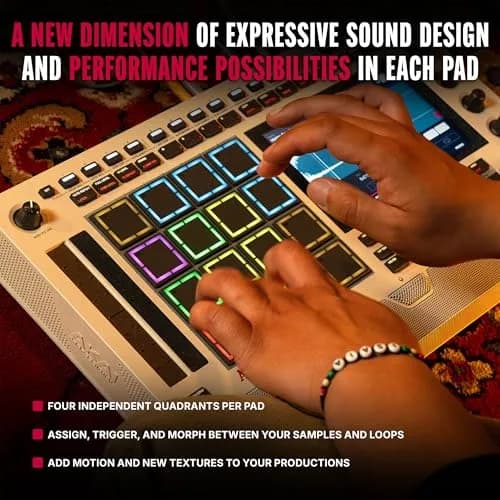 Akai Professional MPC Live III Retro Portable Music Production Center | Standalone, 8-Core, 128GB Storage, 7-inch Touchscreen thumbnail 5