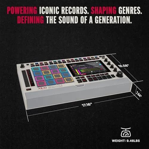 Akai Professional MPC Live III Retro Portable Music Production Center | Standalone, 8-Core, 128GB Storage, 7-inch Touchscreen thumbnail 9