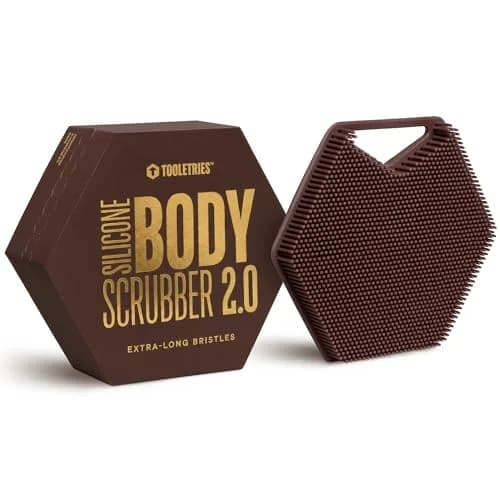 TOOLETRIES Silicone Body Scrubber 2.0 | Deep Cleaning & Exfoliation with Longer Bristles thumbnail 1