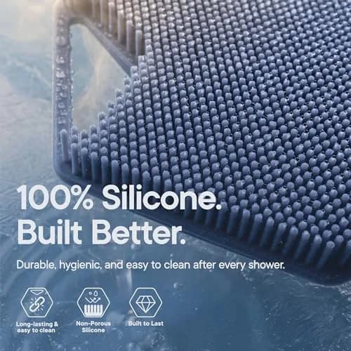TOOLETRIES Silicone Body Scrubber 2.0 Glacier | Longer Bristles for Deep Cleaning & Exfoliation thumbnail 6