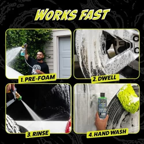 Chemical Guys Hands Off Touchless Pre-Wash & Mr. Pink Car Wash Soap Kit 946ml (32 Fl Oz) | Safer Two-Step Car Wash Workflow thumbnail 4