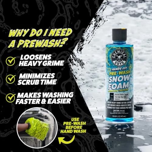 Chemical Guys Hands Off Touchless Pre-Wash & Mr. Pink Car Wash Soap Kit 946ml (32 Fl Oz) | Safer Two-Step Car Wash Workflow thumbnail 3