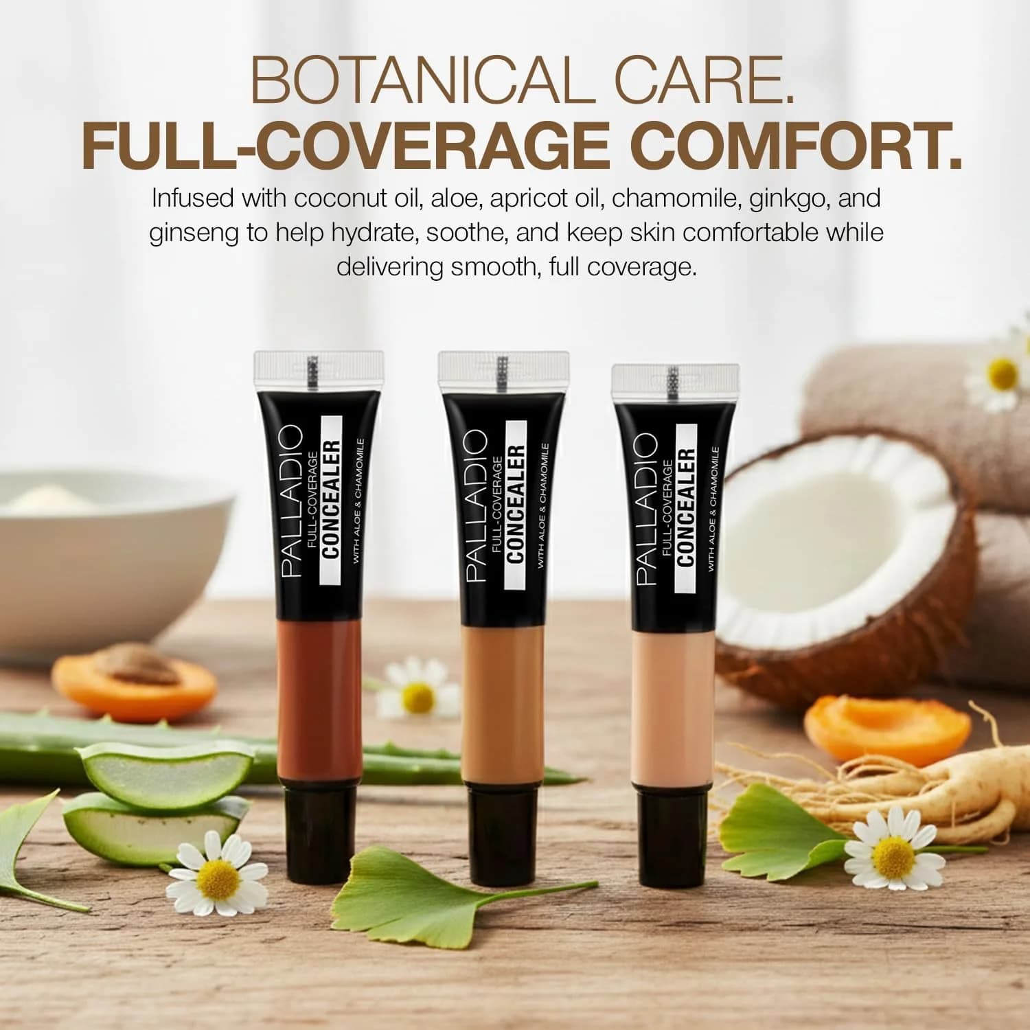 Palladio Full Coverage Concealer Caramel Drizzle 10g (0.35 oz) | Flawless Skin & Hydration - view 5