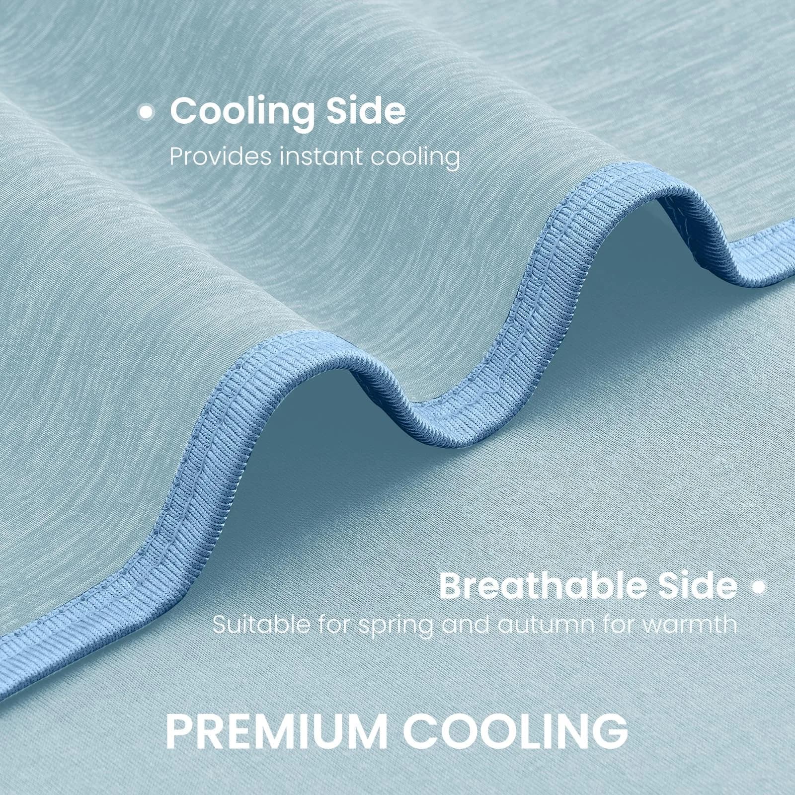 Topcee Cooling Blanket King Size 229cm x 274cm (90"x108") | Japanese Cooling Fiber, Q-Max > 0.5, Breathable - view 5