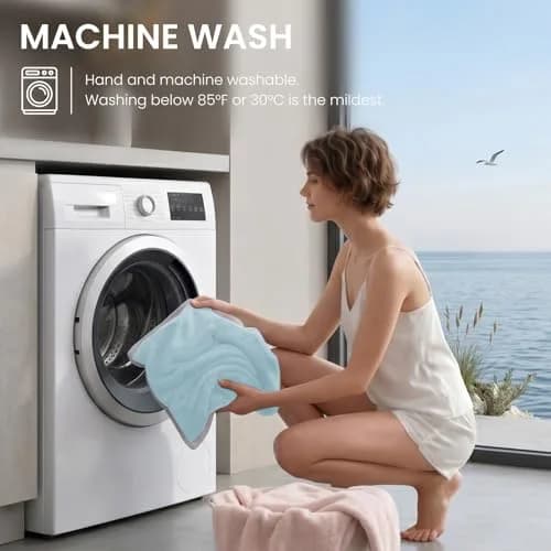 Topcee Cooling Blanket King Size 229cm x 274cm (90"x108") | Japanese Cooling Fiber, Q-Max > 0.5, Breathable thumbnail 8