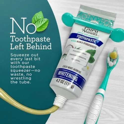 GuruNanda Hydroxyapatite Toothpaste with Neem & Vitamins 16.8oz (2x4.2oz) | Dentist-Recommended for Enamel Health thumbnail 9