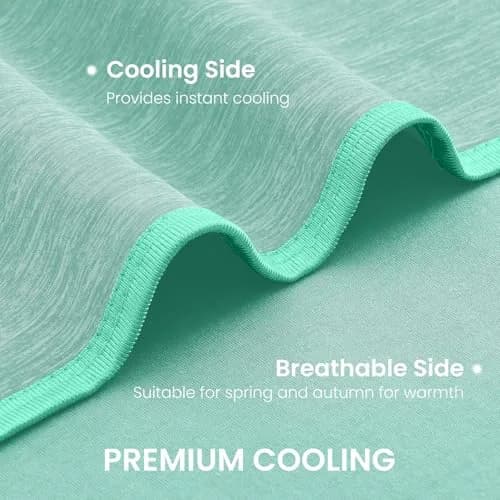 Topcee Cooling Blanket Queen Size 228x228 cm (90"x90") | Breathable Fabric for Hot Sleepers thumbnail 5