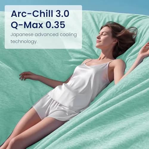 Topcee Cooling Blanket Queen Size 228x228 cm (90"x90") | Breathable Fabric for Hot Sleepers thumbnail 7