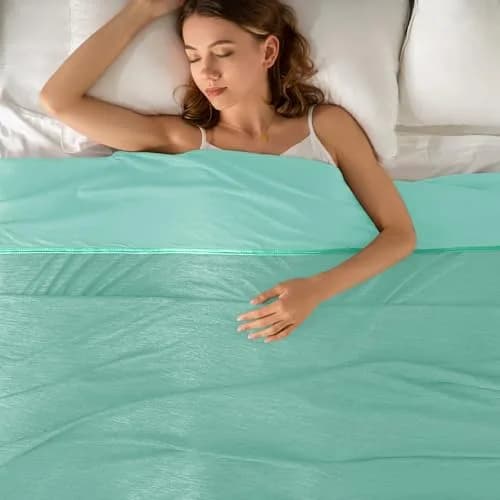 Topcee Cooling Blanket Queen Size 228x228 cm (90"x90") | Breathable Fabric for Hot Sleepers thumbnail 9