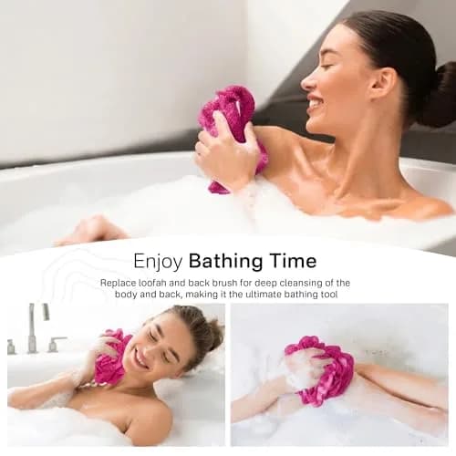 Yiclick Exfoliating Washcloth Towel, Back Scrubber 1 Count (Pack of 2) | Effective Dead Skin Removal thumbnail 7