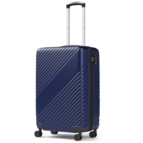 FurniEdge 20 Inch Carry On Luggage | Expandable Hard Shell, TSA Lock, 360° Spinner Wheels, Airline-Approved, Blue thumbnail 1