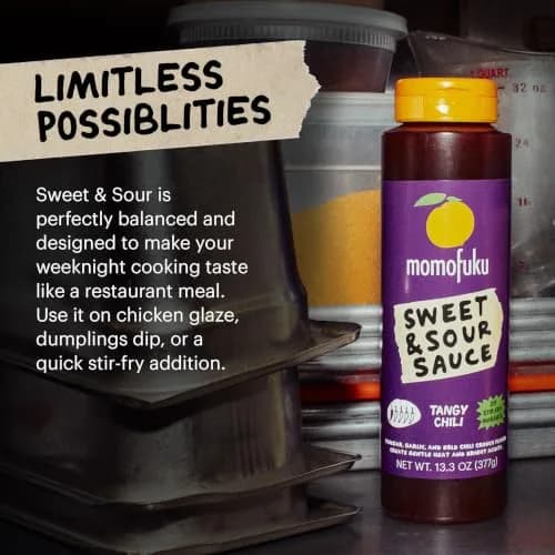 Momofuku Sweet & Sour Sauce 13.3 oz | Balanced acidity with garlic & Chili Crunch thumbnail 4