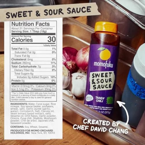 Momofuku Sweet & Sour Sauce 13.3 oz | Balanced acidity with garlic & Chili Crunch thumbnail 2