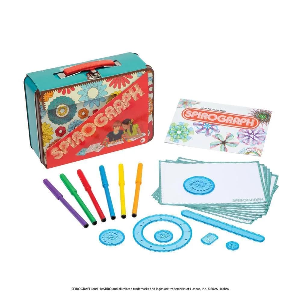 Spirograph Retro Lunchbox Art Kit | Ages 8+ | 21.6cm (8.5in) Length - view 3