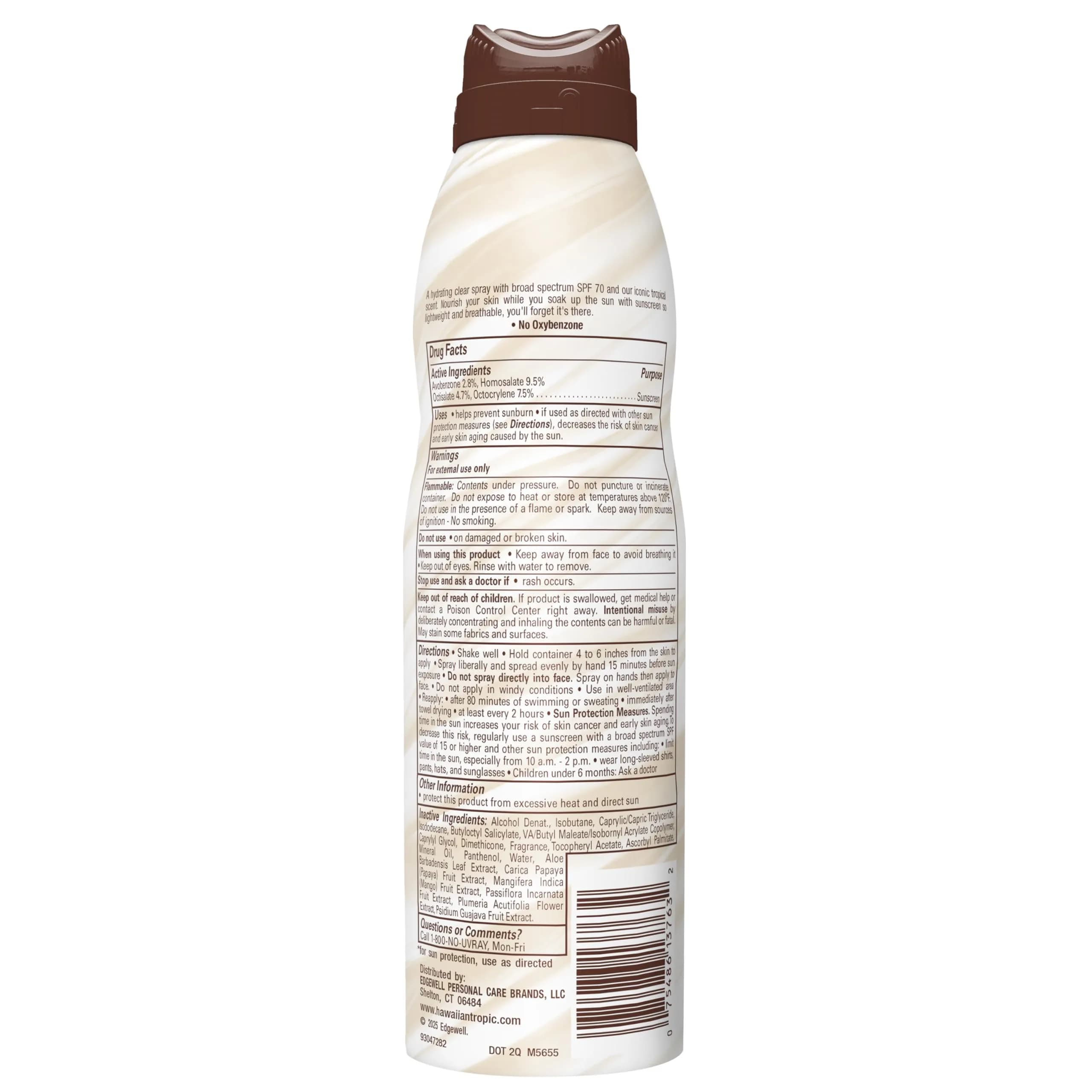 Hawaiian Tropic Weightless Hydration Spray SPF 30 | Broad Spectrum Sunscreen for Face - view 8