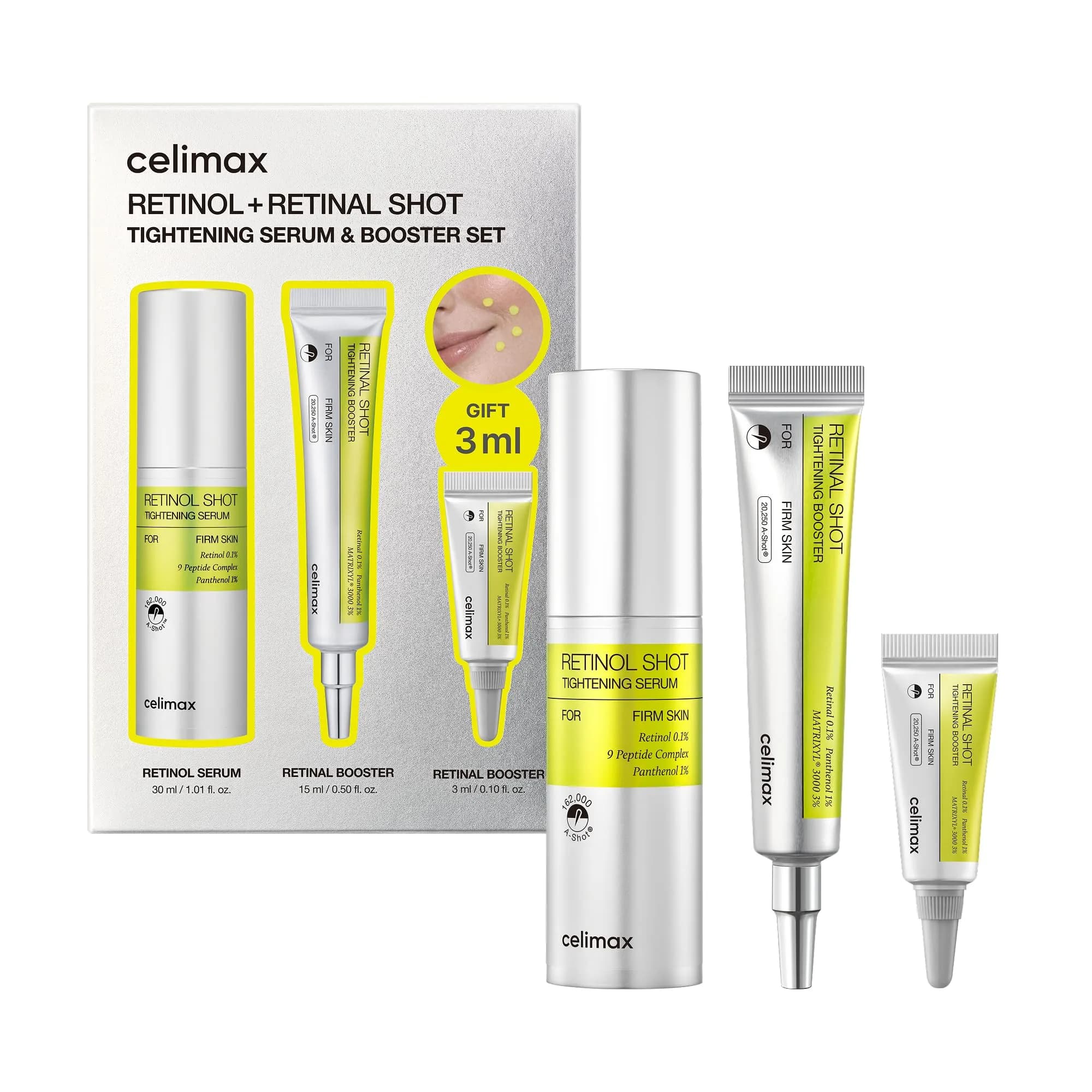 celimax The Vita A Retinal Shot Tightening Booster Serum with 0.1% Retinal & Matryxyl 3000, 1.6 Ounce | Korean Skin Care Gift - view 2