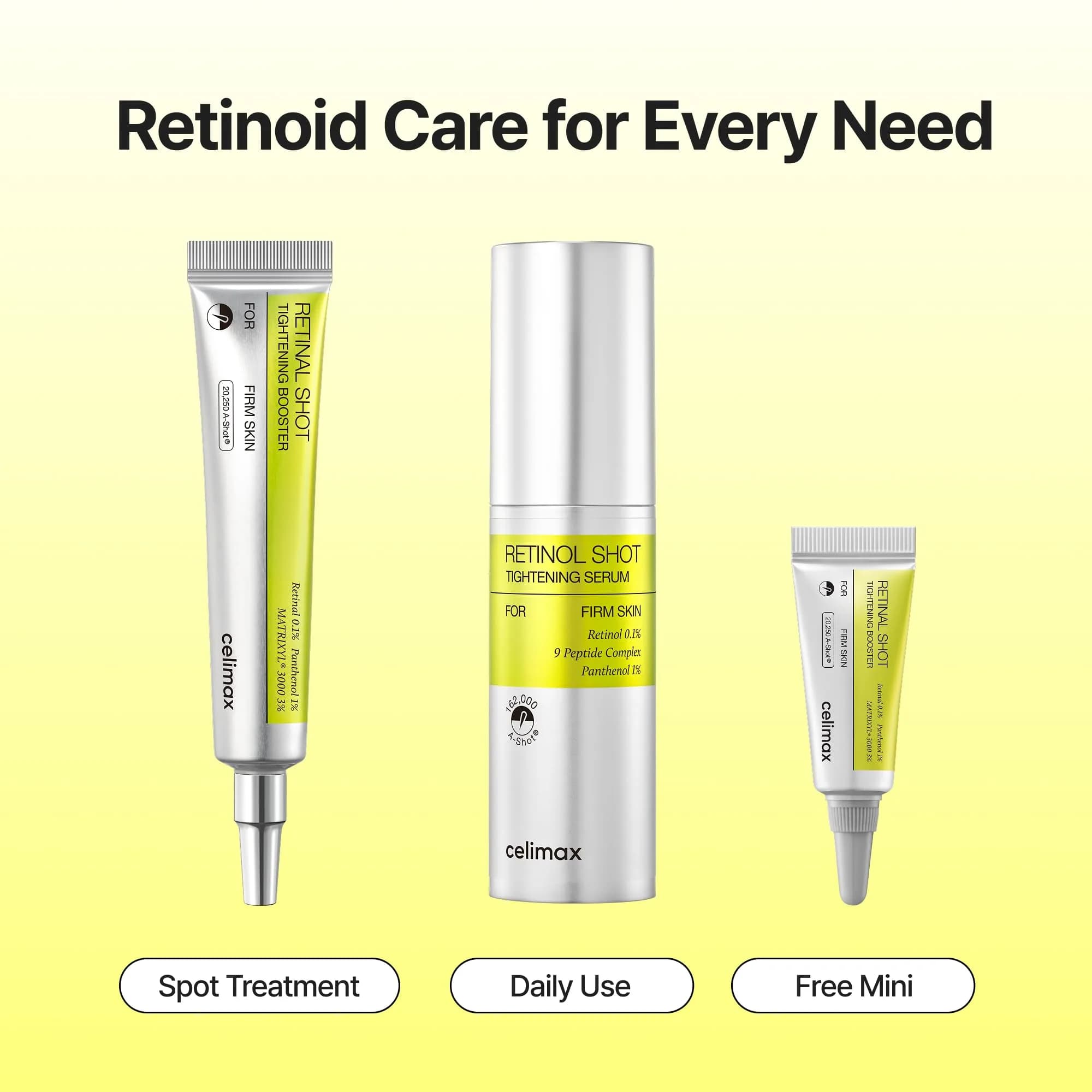 celimax The Vita A Retinal Shot Tightening Booster Serum with 0.1% Retinal & Matryxyl 3000, 1.6 Ounce | Korean Skin Care Gift - view 3