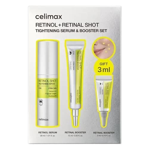 celimax The Vita A Retinal Shot Tightening Booster 15ml (0.51 fl.oz) | Targets Wrinkles & Enlarged Pores — 1.6 Ounce