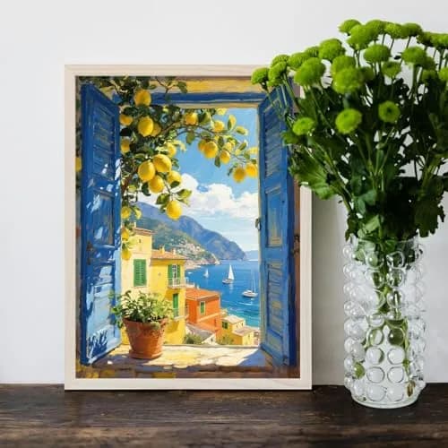 MBNTJHT Lemon Tree Stamped Cross Stitch Kit for Adults & Beginners 12x16 Inch | Easy DIY Needlepoint Art Craft thumbnail 3