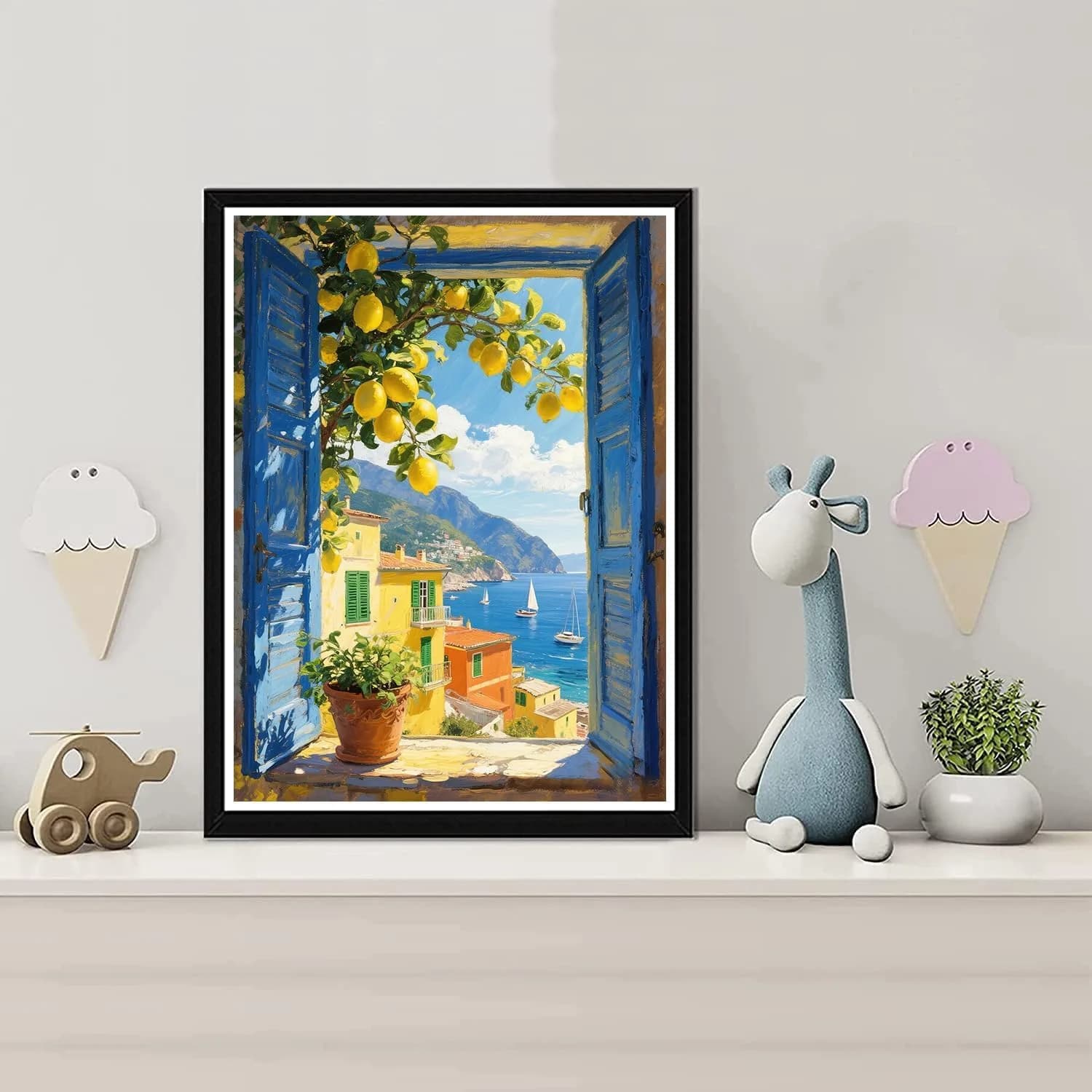 MBNTJHT Lemon Tree Stamped Cross Stitch Kit for Adults & Beginners 12x16 Inch | Easy DIY Needlepoint Art Craft - view 4