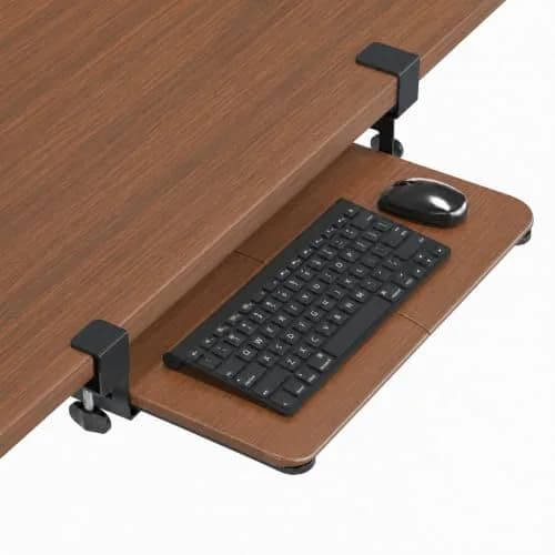 BONTEC Under Desk Keyboard Tray 20" x 11.8" | Space-Saving Ergonomic Platform thumbnail 1