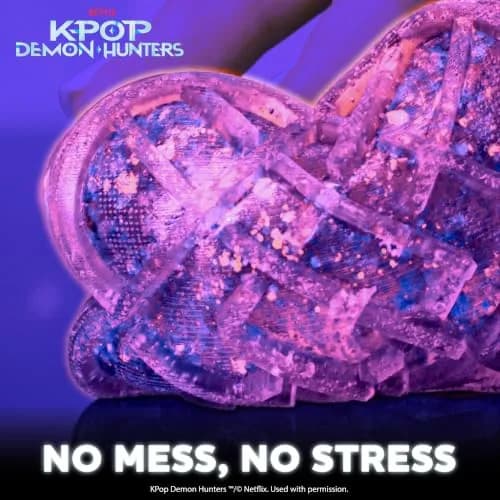 Horizon Group USA KPop Demon Hunters HUNTR/X Gelli Gels | Slow-Flow Glitter Squishy Sensory Toy for Kids & Teens thumbnail 5