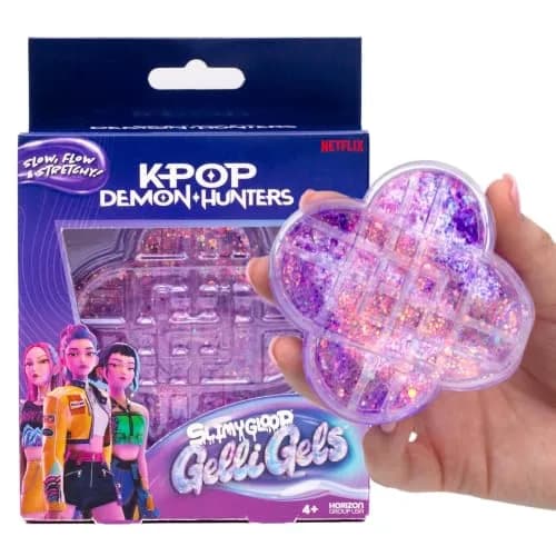 Horizon Group USA KPop Demon Hunters HUNTR/X Gelli Gels | Slow-Flow Glitter Squishy Sensory Toy for Kids & Teens thumbnail 1
