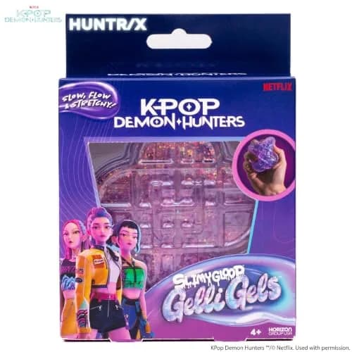 Horizon Group USA KPop Demon Hunters HUNTR/X Gelli Gels | Slow-Flow Glitter Squishy Sensory Toy for Kids & Teens thumbnail 7
