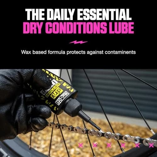Muc-Off Bio Dry Bike Chain Lube 50ml (1.69 Fl Oz) | Wax-Based Formula for Smooth Gear Shifts thumbnail 3