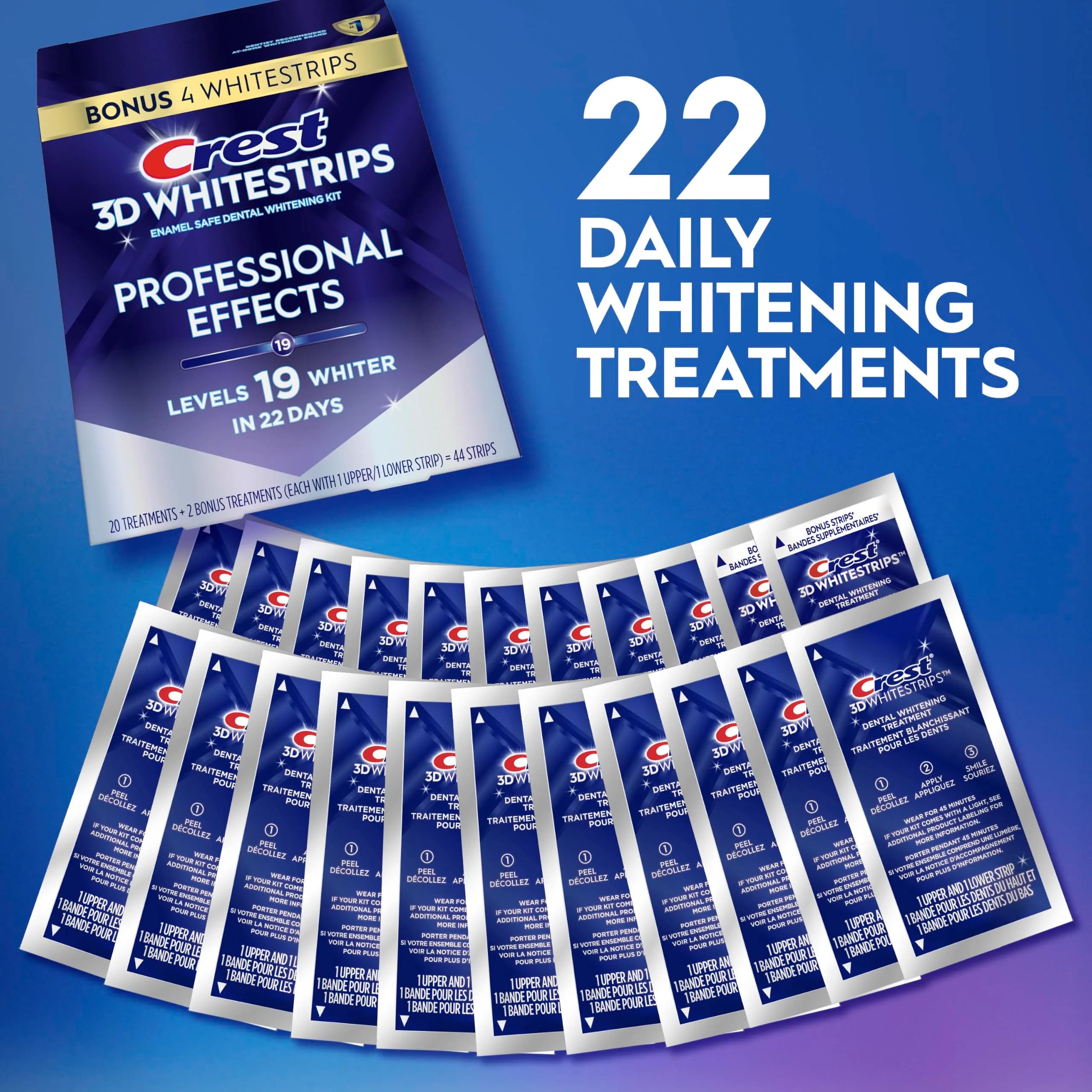 Crest 3D Whitestrips Professional Effects Teeth Whitening Kit - 20 Treatments - view 3