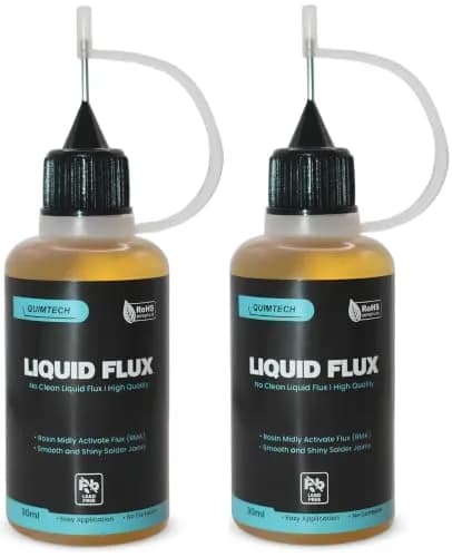 QUIMTECH Liquid Solder Flux Dropper 60ml (2x30ml) | RMA Rosin Flux for Electronics thumbnail 1