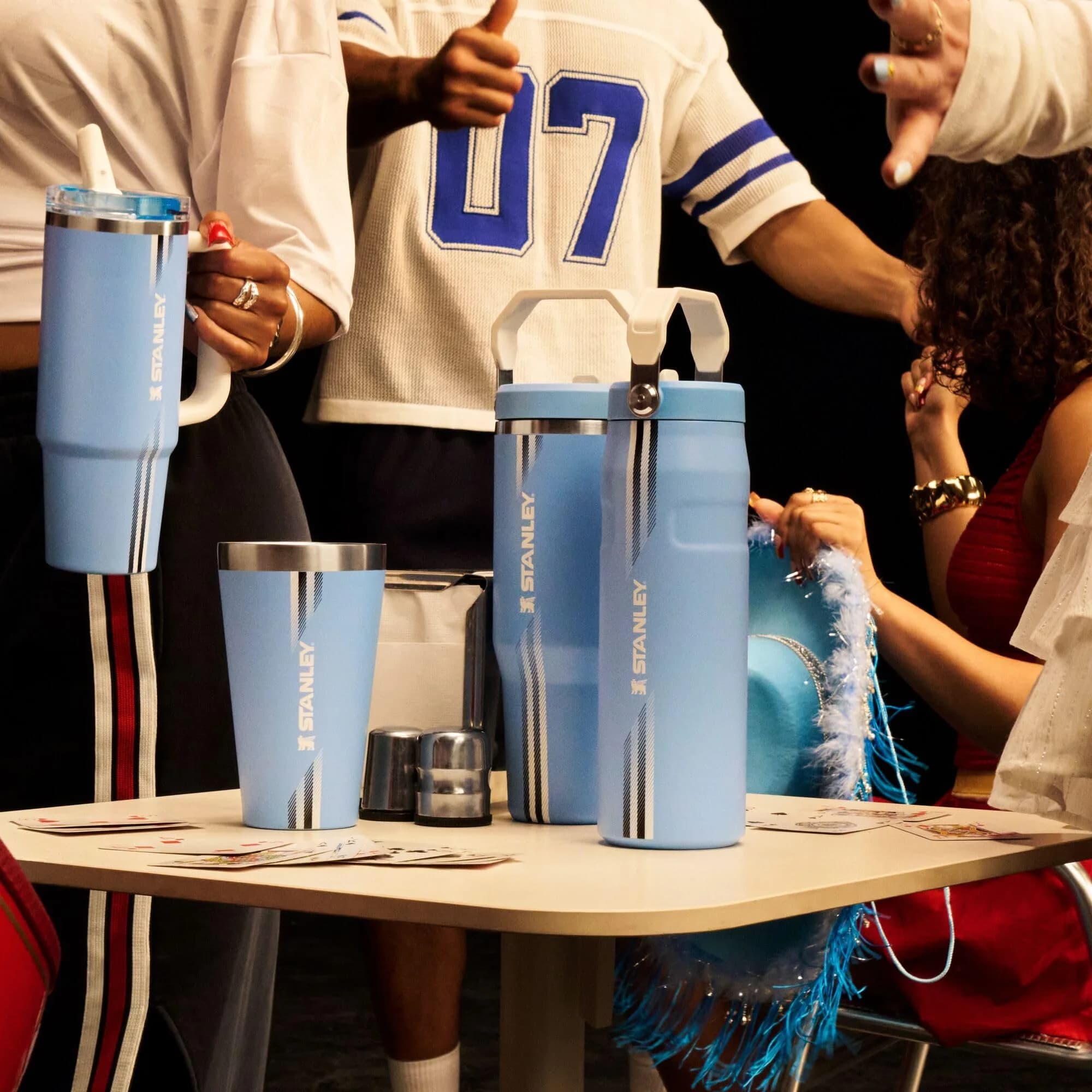STANLEY IceFlow 2.0 Flip Straw Tumbler - 30 oz, Team Light Blue White thumbnail 4