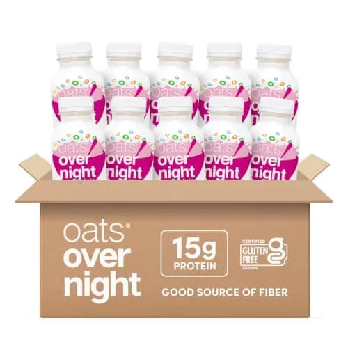 Oats Overnight Fruity Cereal High Protein Oatmeal Shake 2 oz | Ready-to-Drink Breakfast & Recovery thumbnail 1