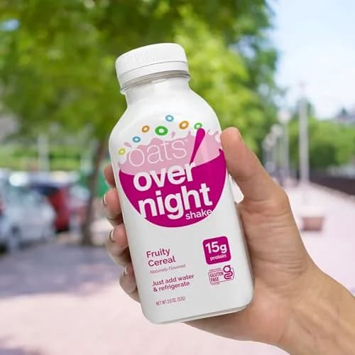 Oats Overnight Fruity Cereal High Protein Oatmeal Shake 2 oz | Ready-to-Drink Breakfast & Recovery thumbnail 6
