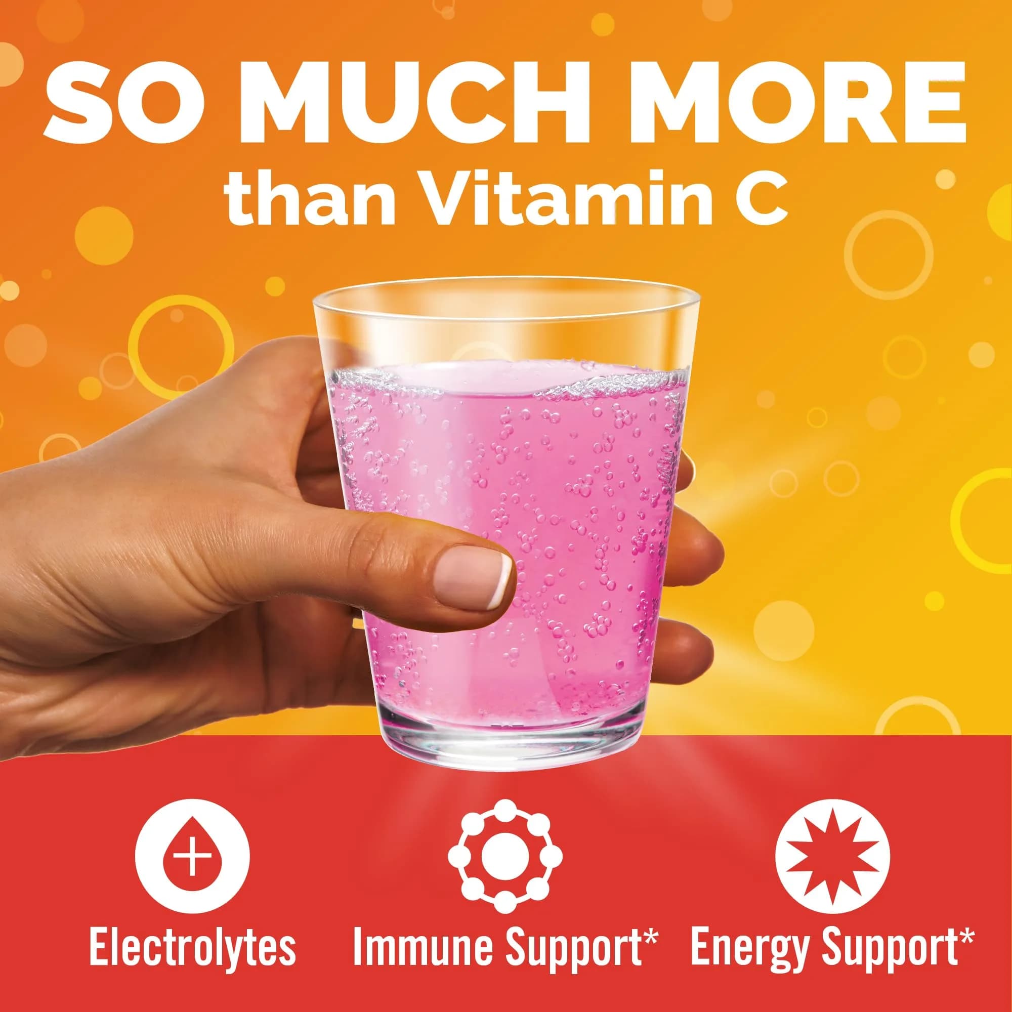Emergen-C Raspberry 30 Packets Immune Support Powder | USA Import for Daily Wellness - view 2