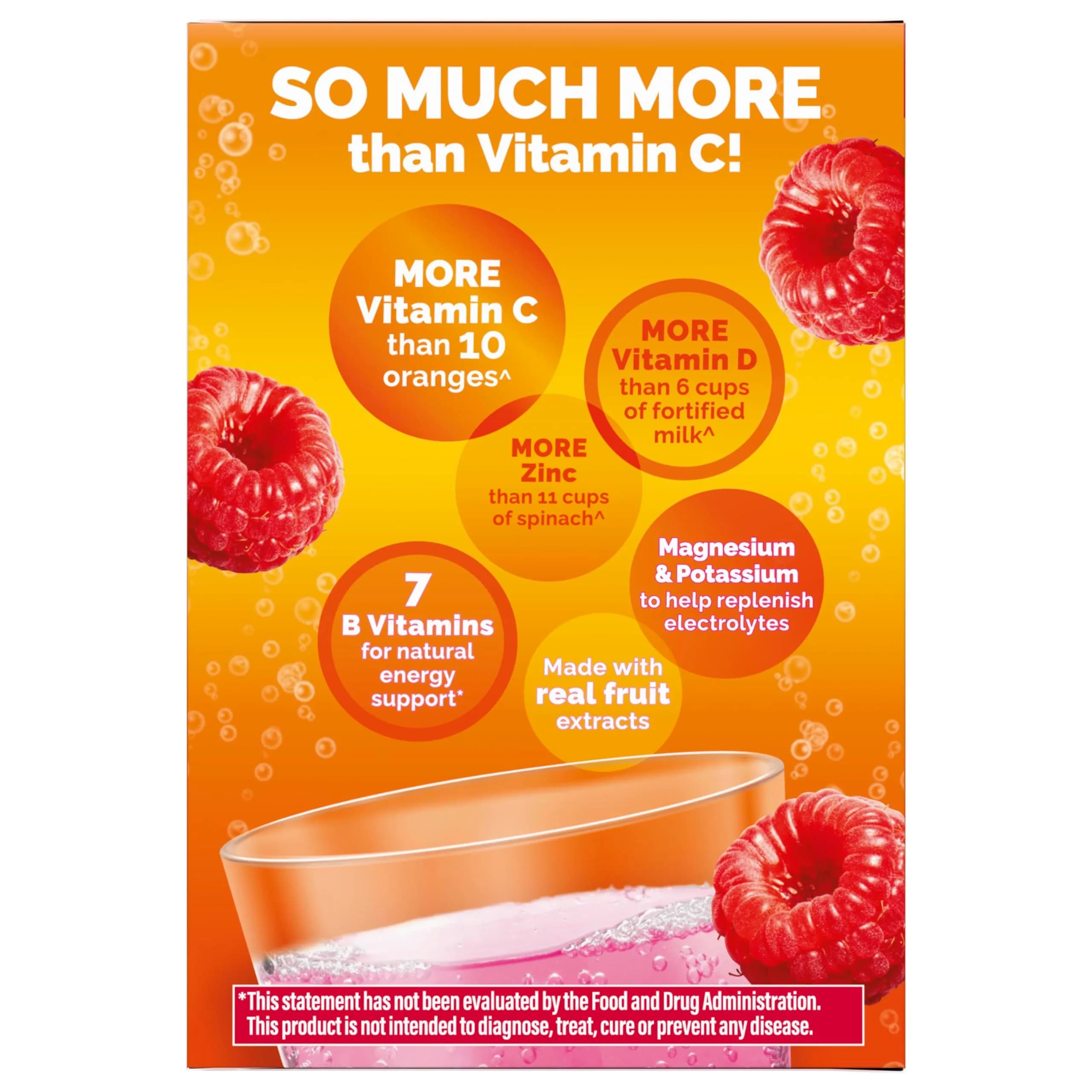 Emergen-C Raspberry 30 Packets Immune Support Powder | USA Import for Daily Wellness - view 9