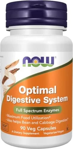 NOW Foods Optimal Digestive System Full Spectrum Enzymes 1080 Capsules (Pack of 12) | BioCore Optimum™ for Maximum Food Utilization thumbnail 1