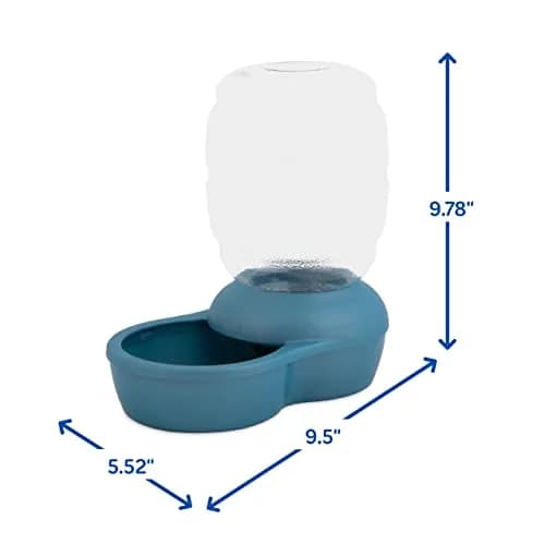 Petmate Replendish Gravity Waterer 0.5 Gallon (1.89 L) Blue Pack of 6 | Continuous Filtered Water Supply for Dogs and Cats thumbnail 9