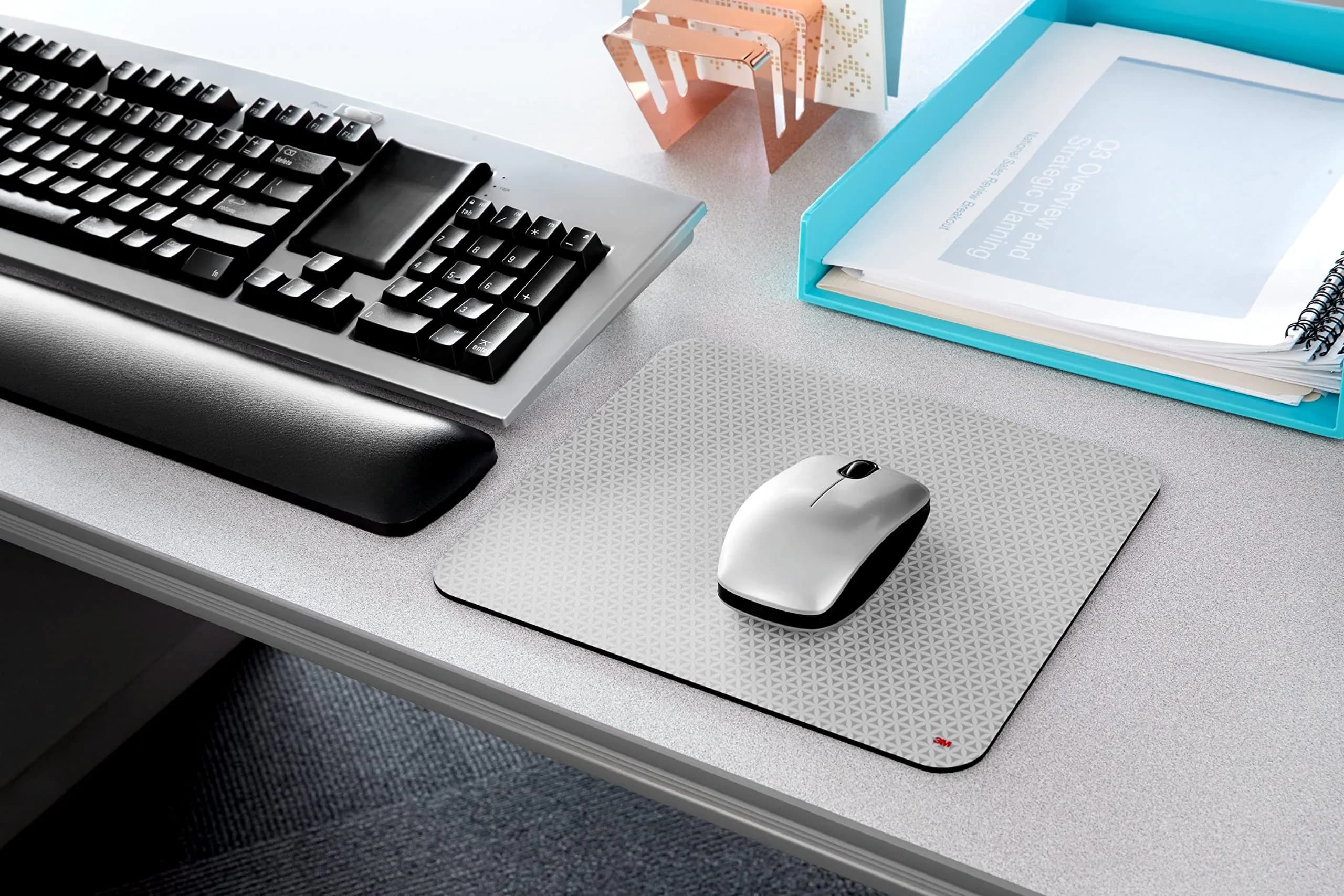 3M Precise Mouse Pad 21 cm x 23 cm (9 in x 8 in) | Enhances Optical Mouse Precision - view 8