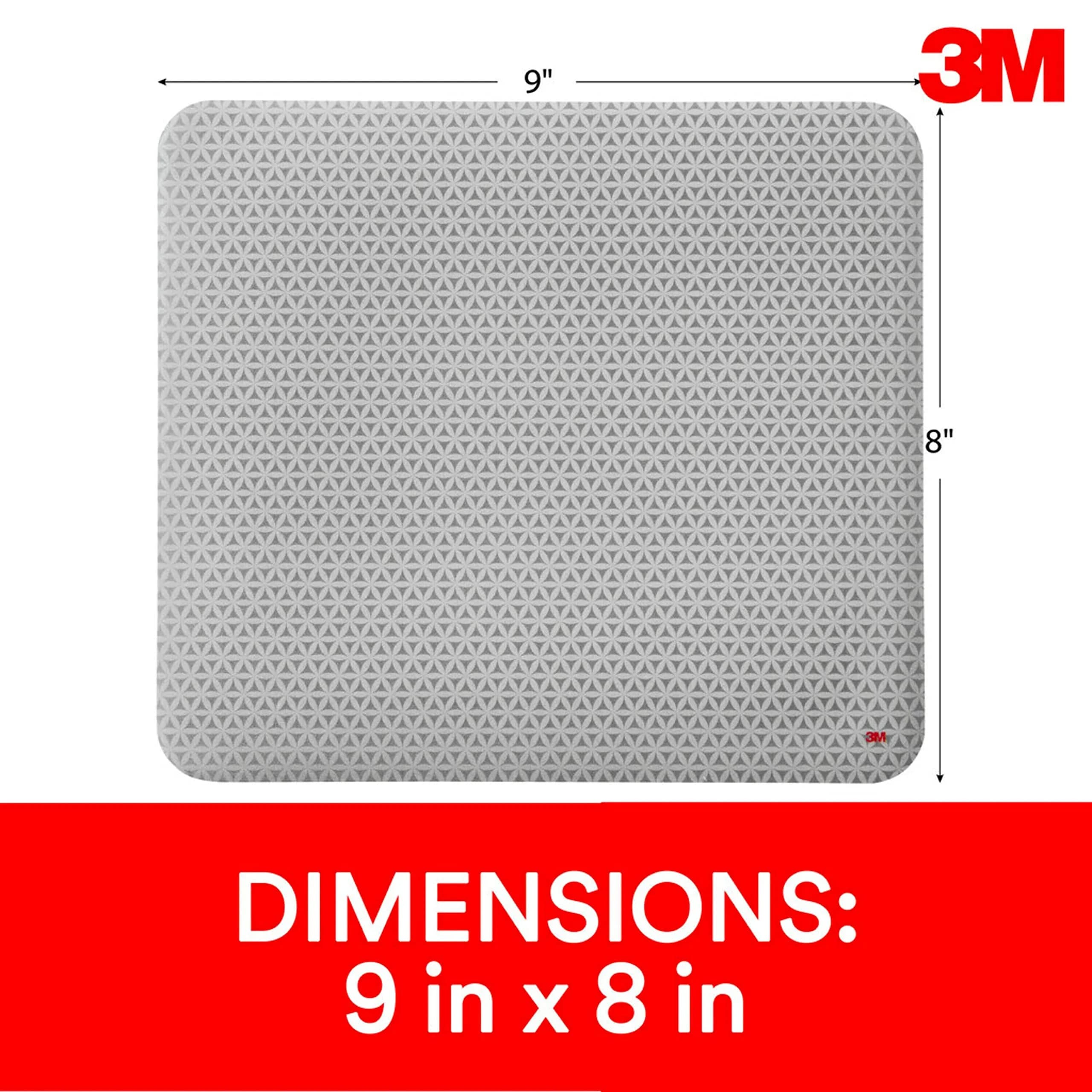 3M Precise Mouse Pad 21 cm x 23 cm (9 in x 8 in) | Enhances Optical Mouse Precision - view 2