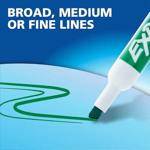 EXPO Low-Odor Dry Erase Markers Chisel Tip Black 216 Count (Pack of 6) | Vibrant Ink for Clear Visibility thumbnail 8