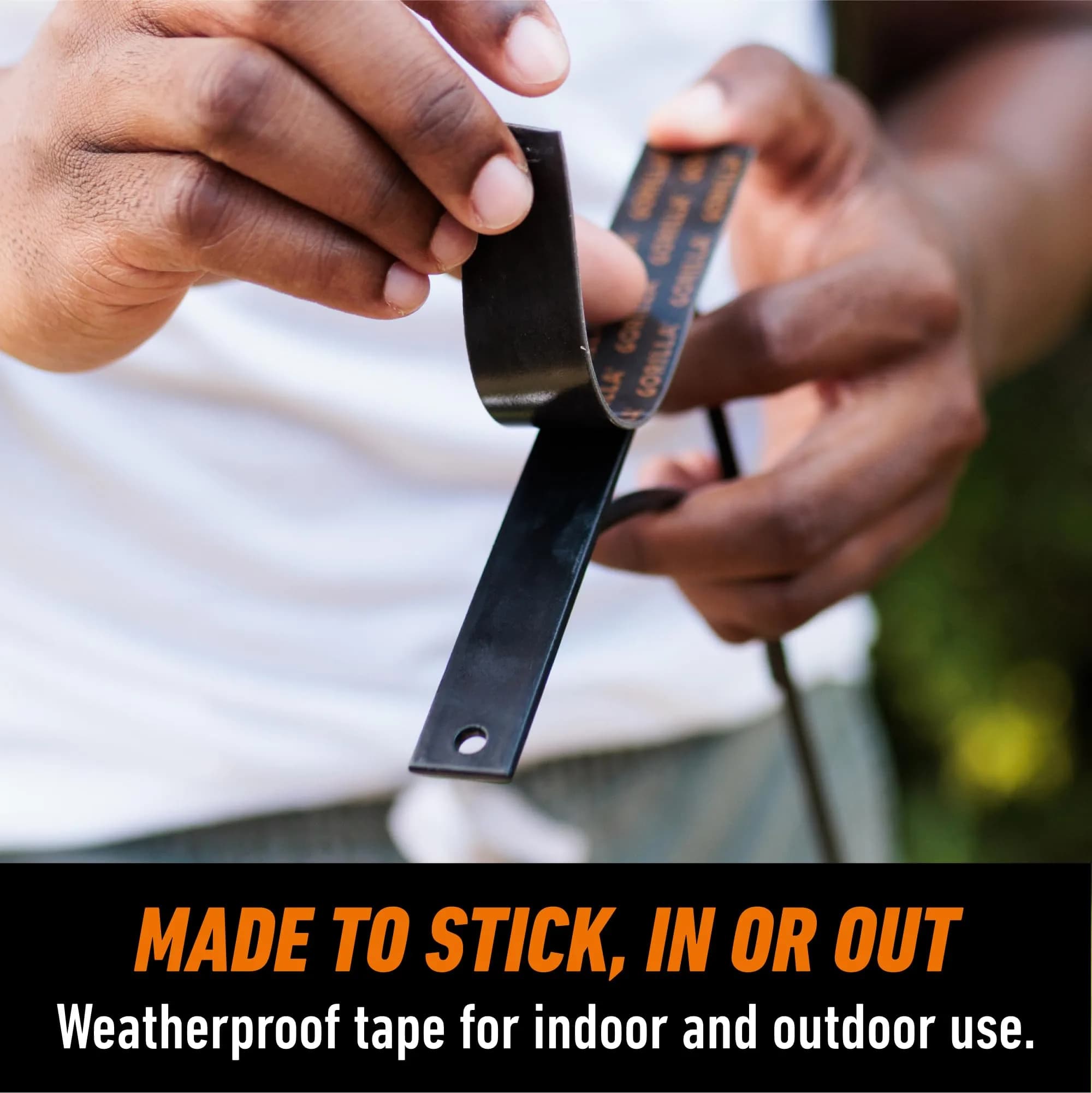 GORILLA Heavy Duty Double Sided Mounting Tape, Black Tape, 2.54 cm x 120" (Pack of 6) | Weatherproof for Indoor or Outdoor Use - view 4
