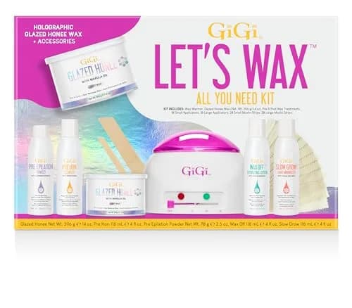 GIGI Let’s Wax Kit – Complete Waxing Kit for Hair Removal, Face & Body, 1 Count thumbnail 1