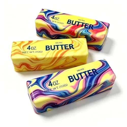 Generic 3 Pcs Butter Stick Squeeze Stress Balls | Realistic Slow Rebound Toy - main product image