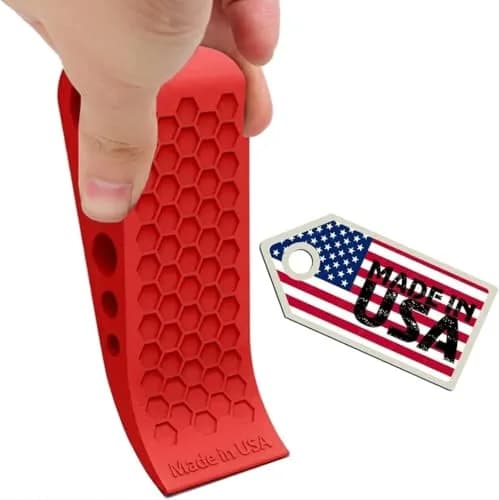suspension dudes Red Door Stop Wedge 13.3cm (5.24in) | Heavy Duty Rubber for All Floors thumbnail 2